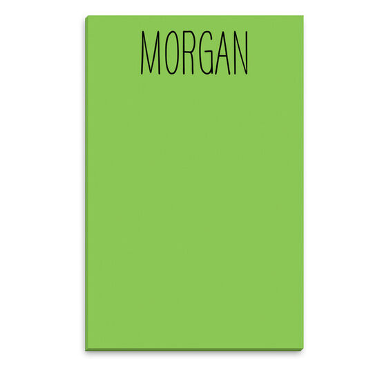 Personalized Neon Lime Notepad